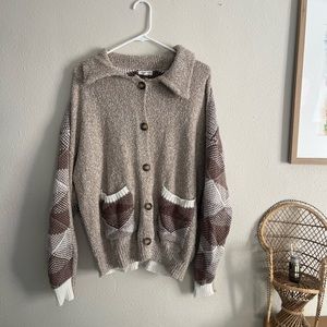 Cozy Knit Joshua Tree Cardigan Sweater Size L